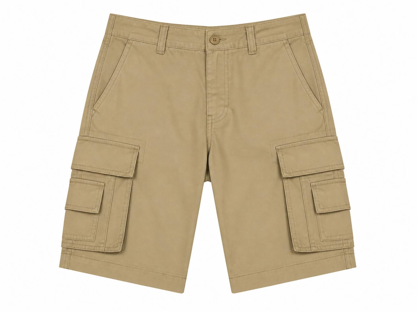 Men's Heavy-Duty Cargo Shorts - Desert Khaki