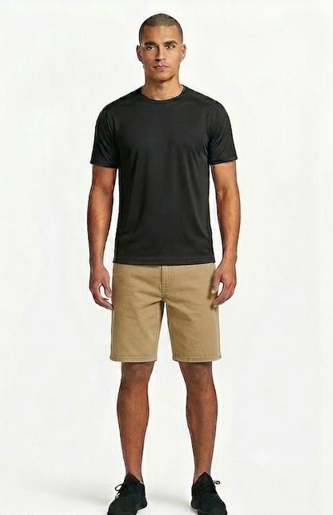 Men's Classic Cotton Chino Shorts - Sand Khaki