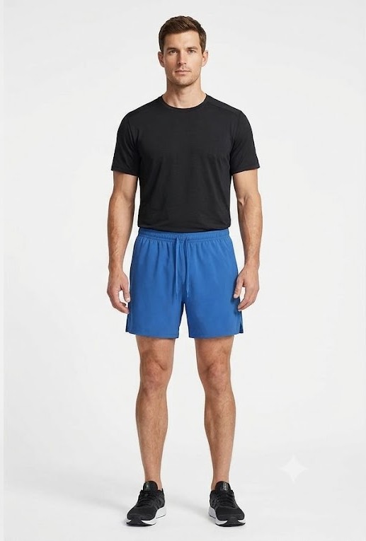 Men's Pro Split-Hem Running Shorts - Royal Blue
