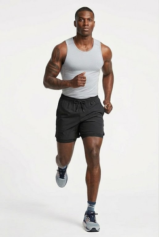 Men's Drawstring Swim & Lounge Shorts - Midnight Black
