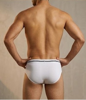 Men's Classic Cotton Hip Briefs - Crisp White