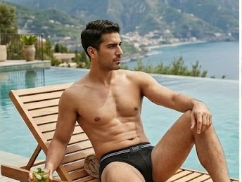 Men's Classic Cotton Hip Briefs - Midnight Black
