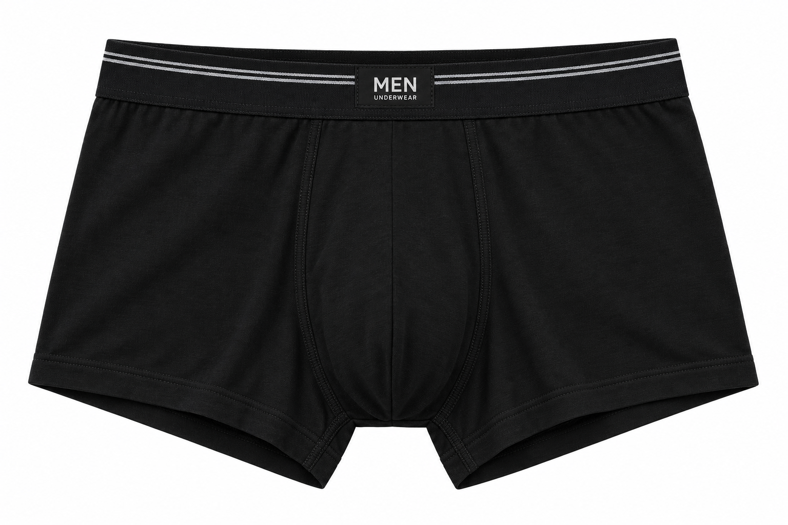 Men's Everyday Cotton Trunks - Obsidian Black