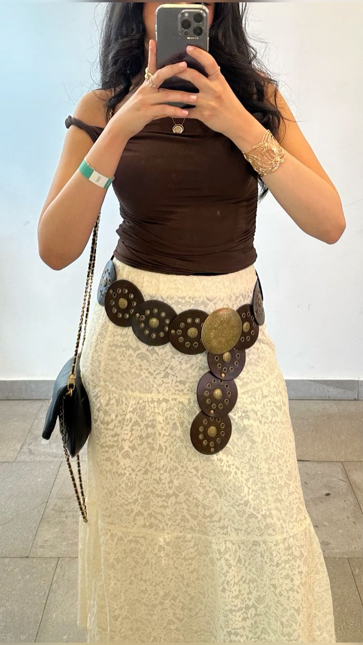 Vintage Studded Western Belt