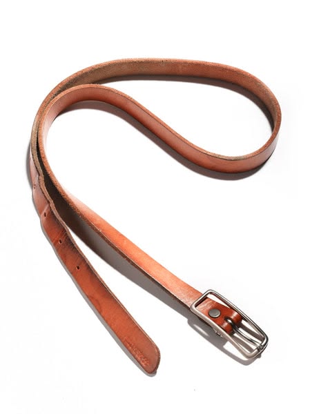 Red Crocodile Pattern Slim Belt