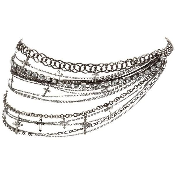 Silver Fringe Chain Waist Belt