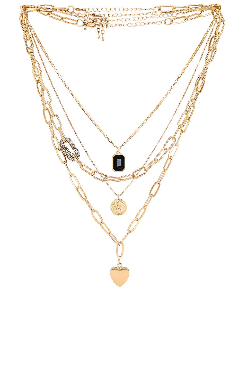 Layered Spiral Pendant Necklace