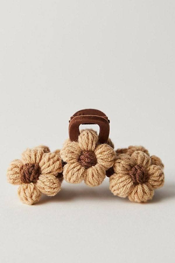 Floral Rope Hair Clip Charm