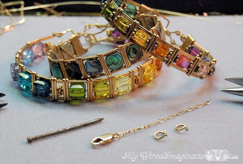 Natural Stone Mosaic Bracelet
