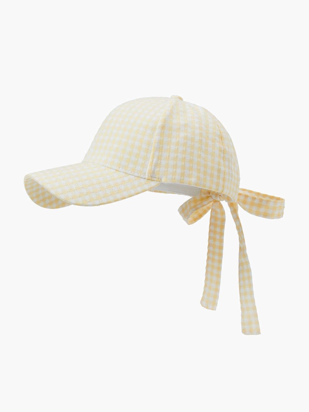 Gingham Bow-Tie Baseball Cap