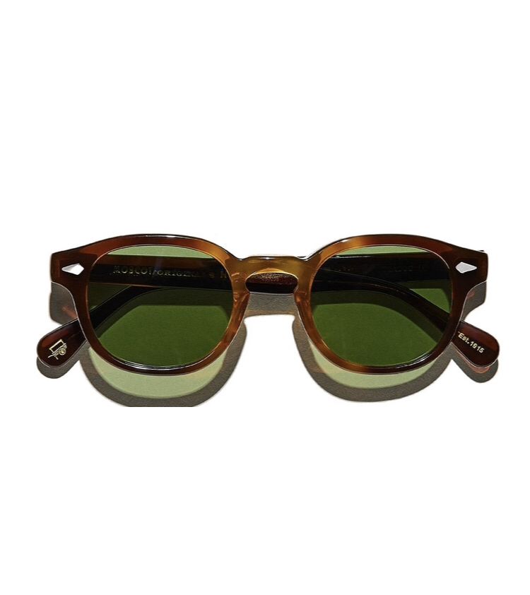 Translucent Amber Brown Square Sunglasses