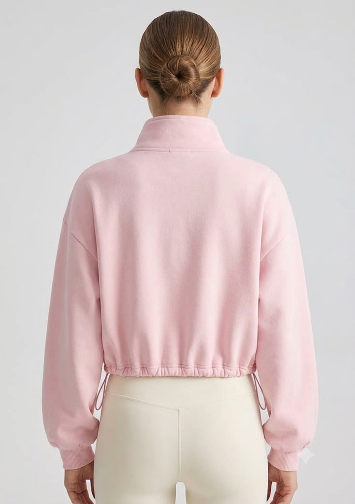 Pink Classic Crew Neck Sweatshirt