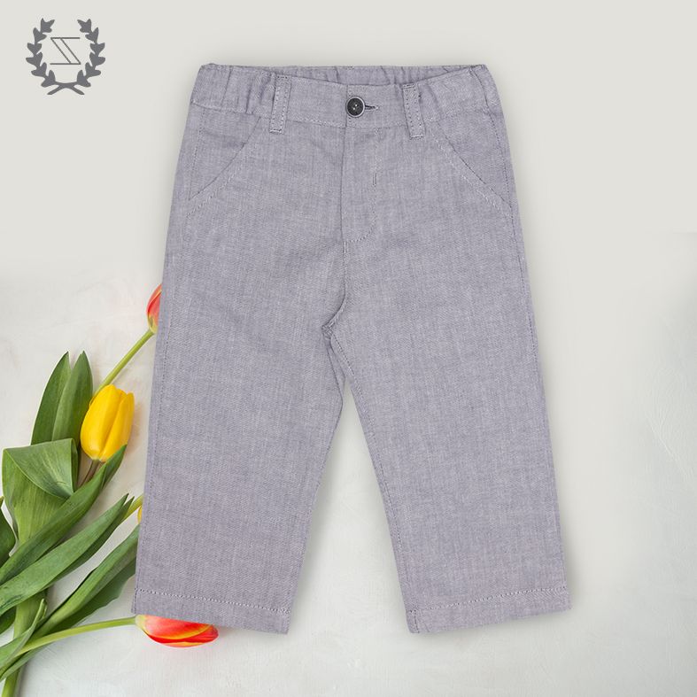 White Shirt, Grey Vest & Trousers Formal Set