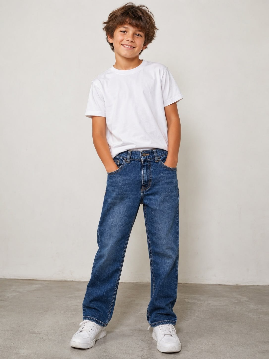 Classic Blue Denim Jeans for Boys
