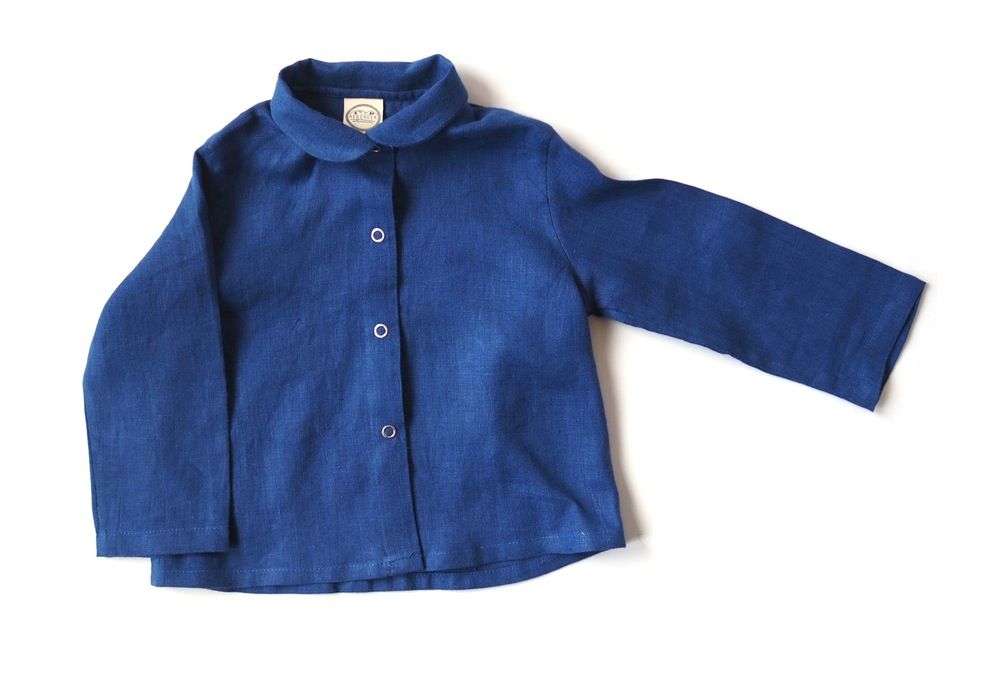 Blue Jacket & Brown Shorts Layered Set