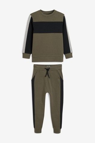 Olive Green Sweatshirt & Jogger Set