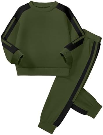 Olive Green Sweatshirt & Jogger Set