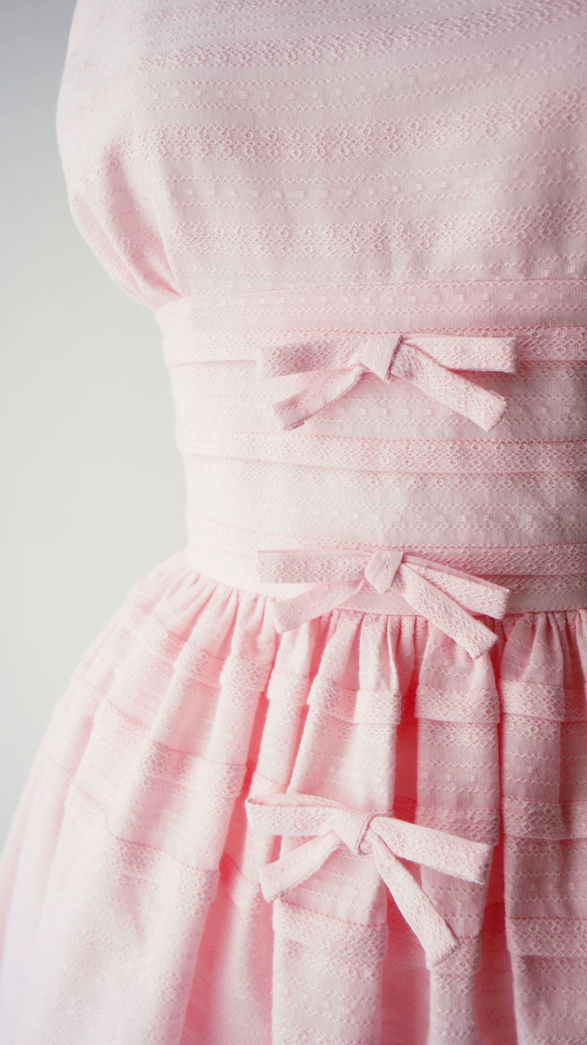 Pink Bow Detail Party Dress
