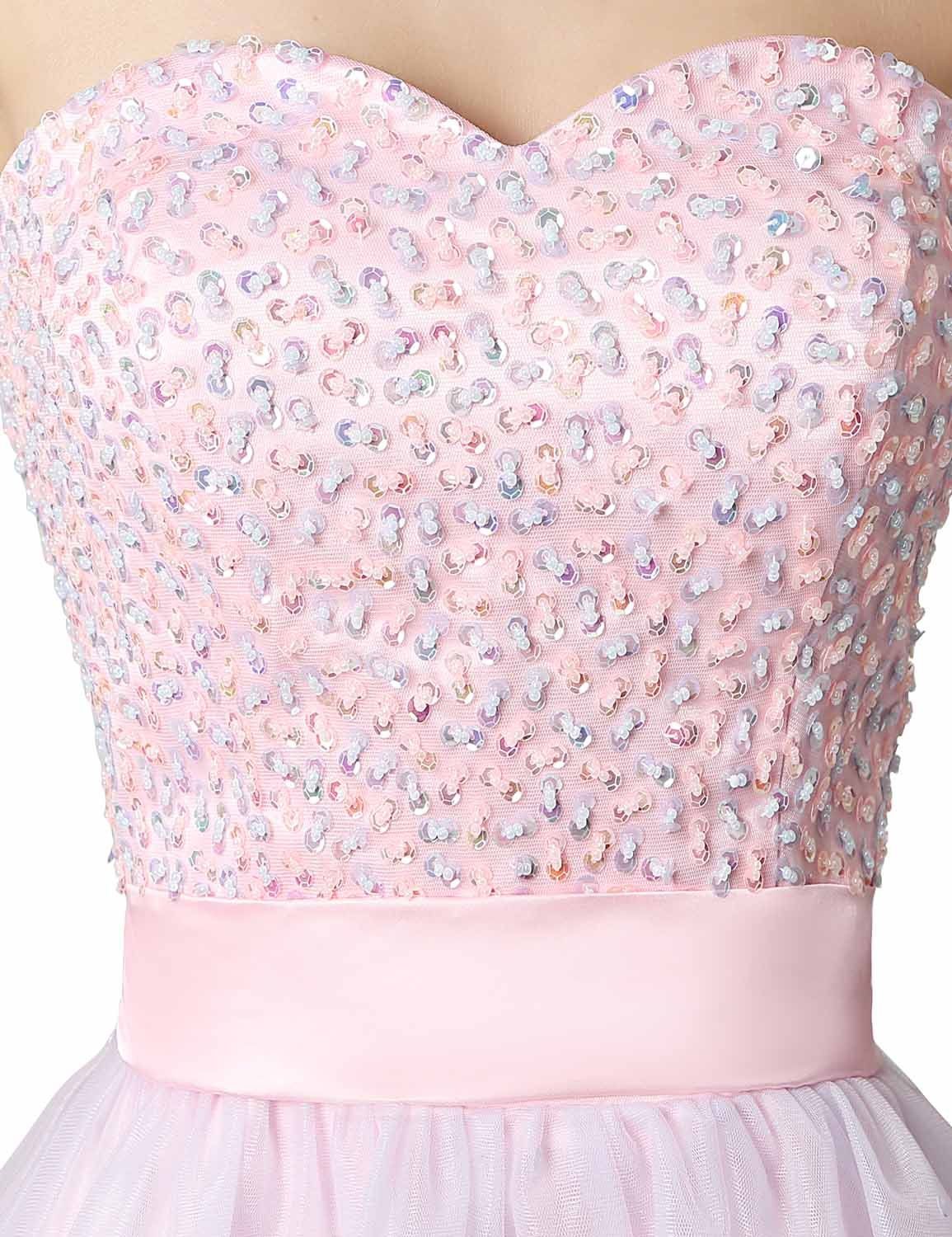 Pink Sequin Bodice Princess Dress