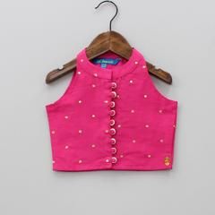 Pink Bandhani Kurta & Palazzo Set