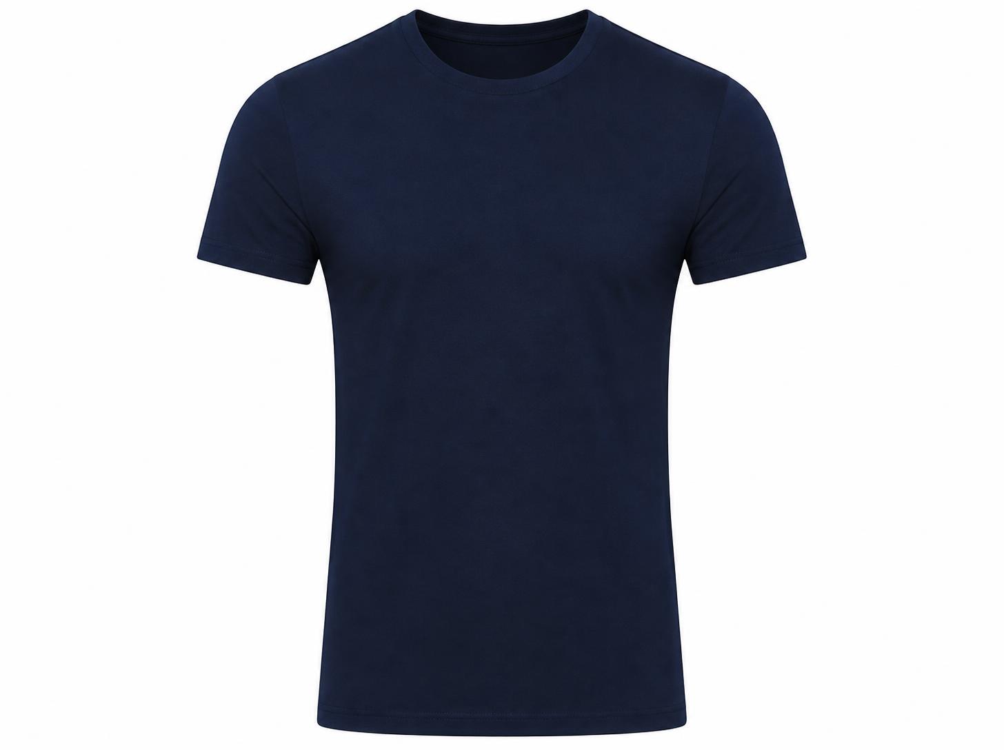Men's Classic Combed Cotton Plain T-Shirt - Midnight Navy