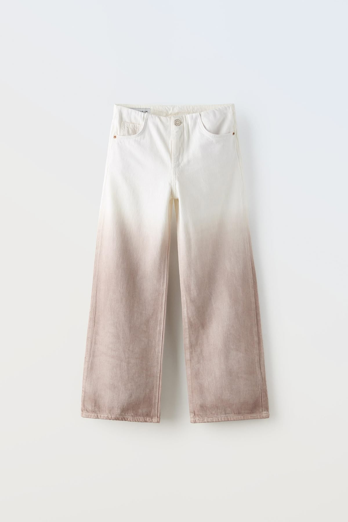 Kids Dip-Dye Ombre Wide-Leg Denim Trousers