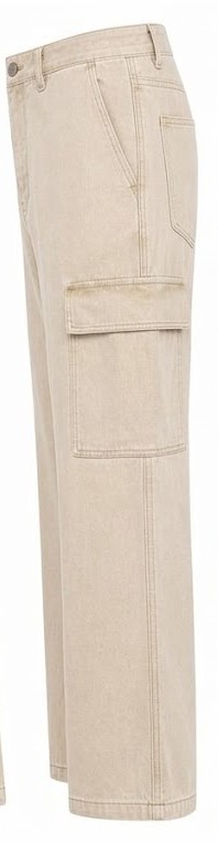 Men's Relaxed Fit Utility Cargo Jeans - Sand Beige