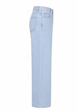 Men's Baggy Wide-Leg Skater Jeans - Light Bleach Ice Blue