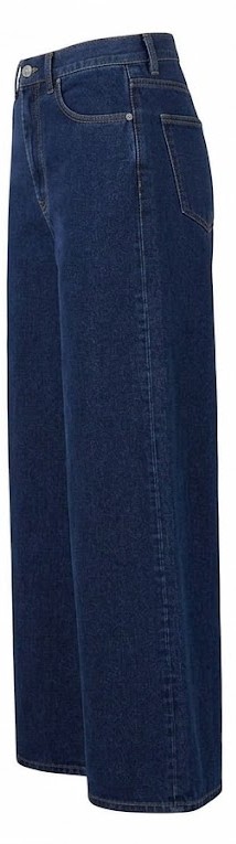 Men's Relaxed Wide-Leg Skater Jeans - Classic Mid Blue