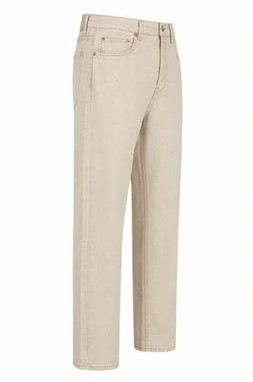 Men's Classic Straight Fit 5-Pocket Jeans - Sand Beige