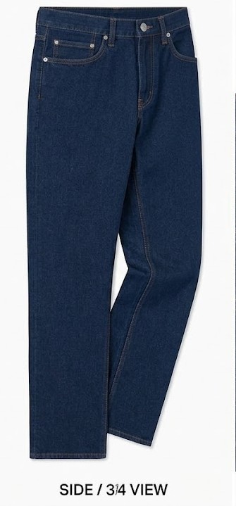 Men's Classic Straight Fit 5-Pocket Jeans - Royal Deep Blue