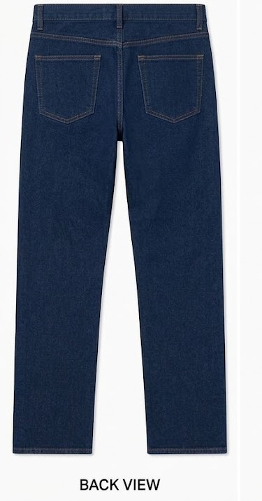 Men's Classic Straight Fit 5-Pocket Jeans - Royal Deep Blue