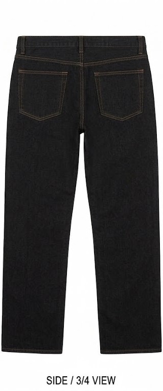 Men's Classic Straight Fit 5-Pocket Jeans - Mineral Black