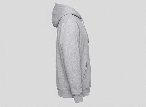 Men's Heavyweight Fleece Pullover Hoodie - Heather Grey