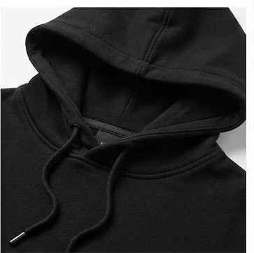 Men's Heavyweight Fleece Pullover Hoodie - Jet Black