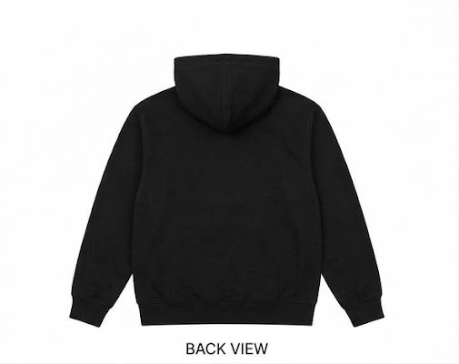 Men's Full-Zip Thermal Fleece Hooded Sweatshirt - Pitch Black