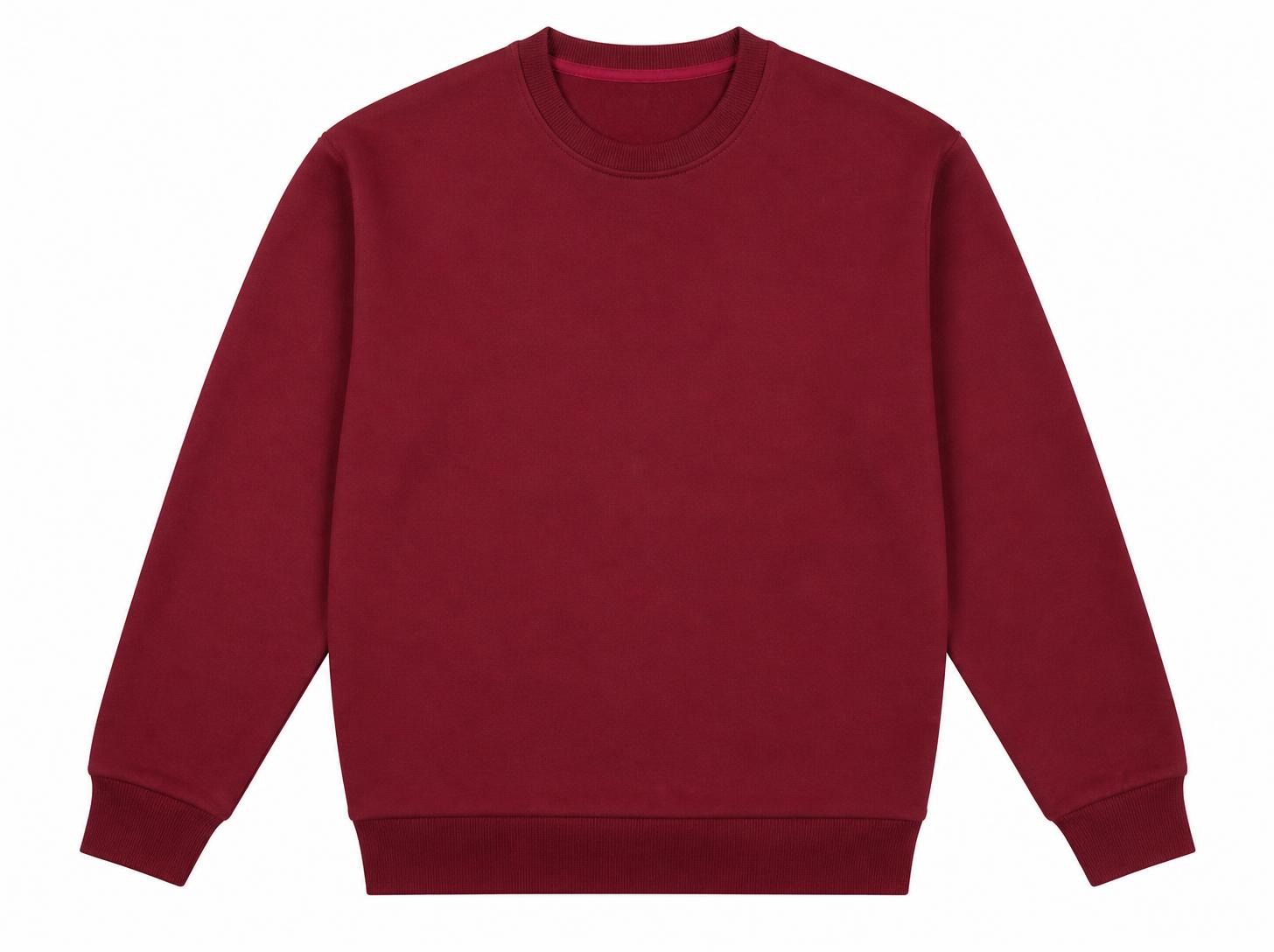 Men's Classic Heavyweight Crewneck Sweatshirt - Deep Maroon