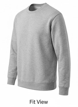 Men's Classic Heavyweight Crewneck Sweatshirt - Heather Grey