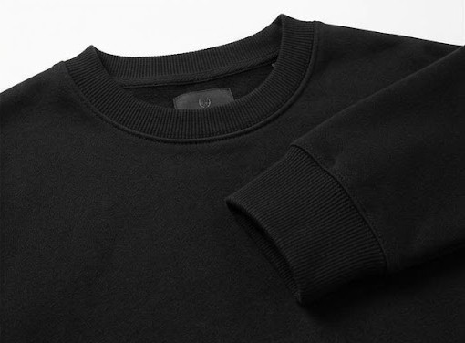 Men's Classic Heavyweight Crewneck Sweatshirt - Solid Jet Black