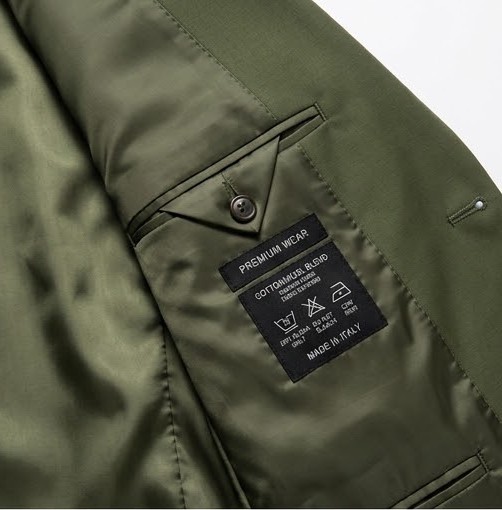 Men's Modern Tailored Notch Lapel Blazer - Olive Green