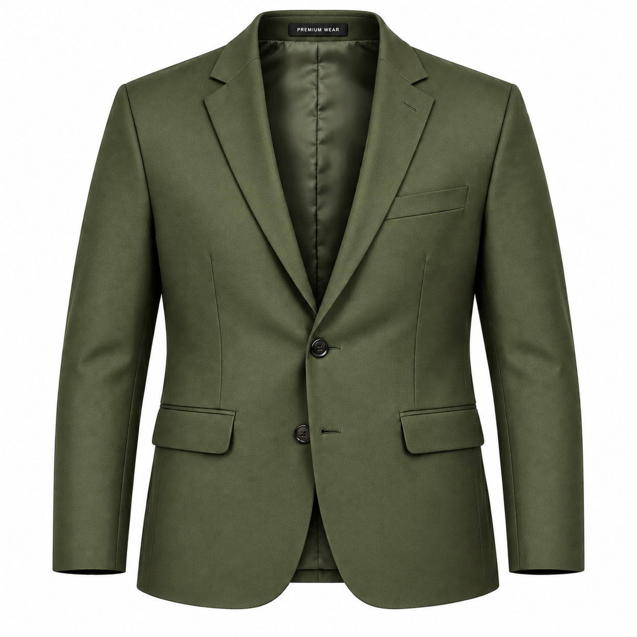 Men's Modern Tailored Notch Lapel Blazer - Olive Green