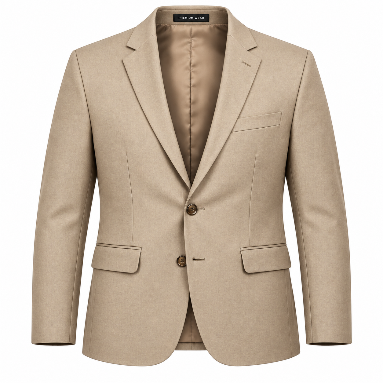 Men's Classic Linen-Blend Summer Blazer - Sand Beige
