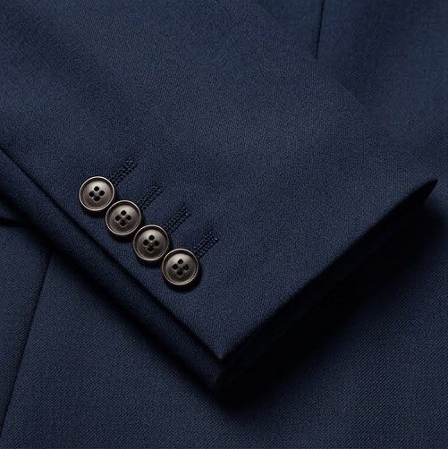 Men's Classic Tailored Formal Blazer - Royal Navy Blue