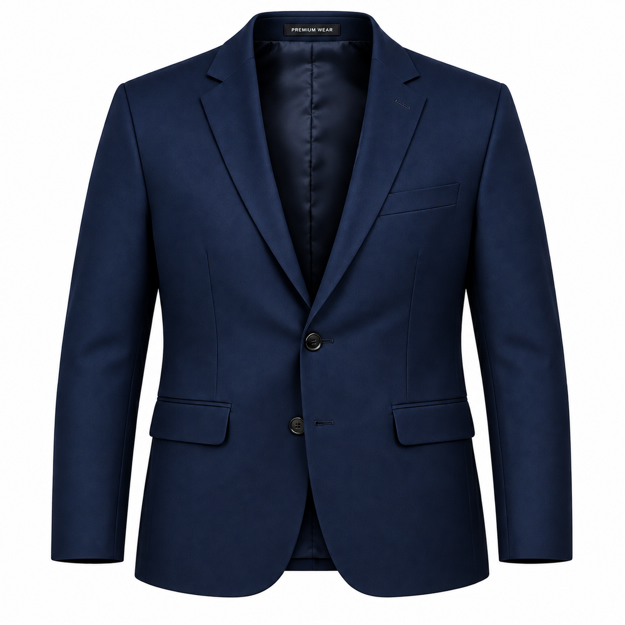 Men's Classic Tailored Formal Blazer - Royal Navy Blue