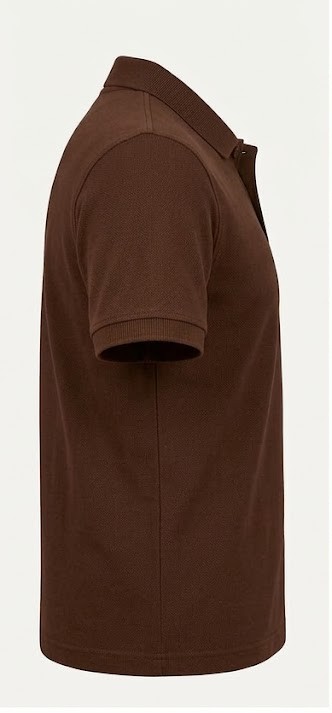 Men's Classic Pique Polo T-Shirt - Chocolate Brown