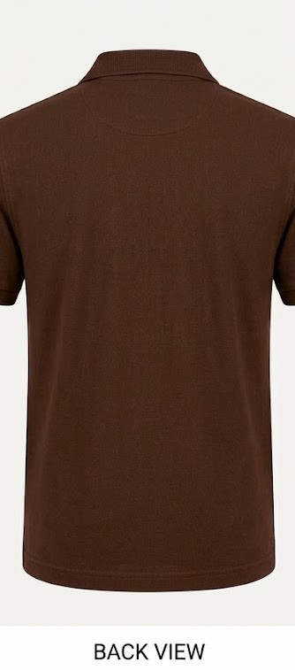 Men's Classic Pique Polo T-Shirt - Chocolate Brown