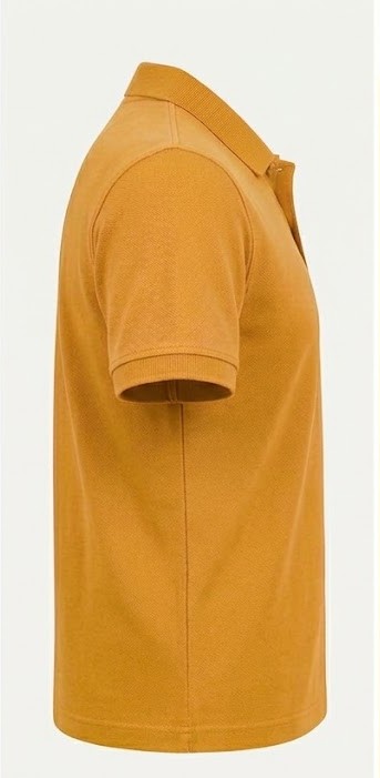 Men's Classic Pique Polo T-Shirt - Mustard Yellow