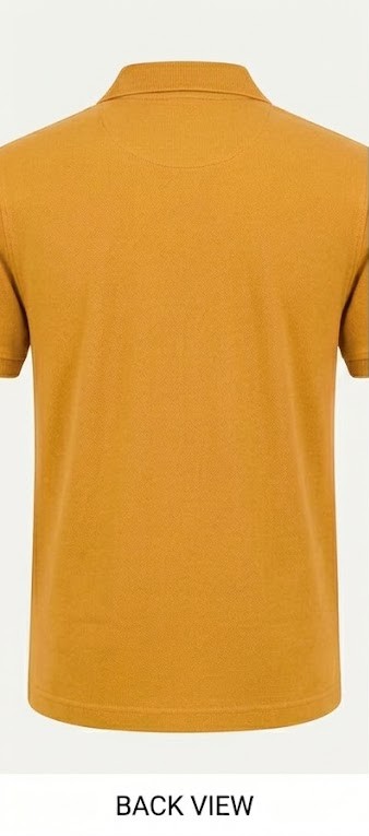Men's Classic Pique Polo T-Shirt - Mustard Yellow