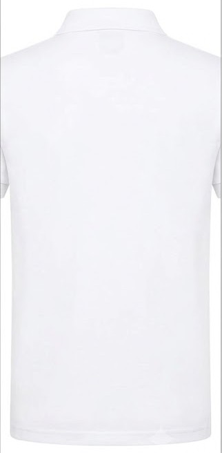 Men's 'Momentum' Chest Graphic Polo T-Shirt - Pure White