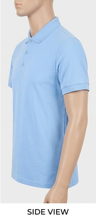 Men's Classic Solid Pique Polo T-Shirt - Sky Blue